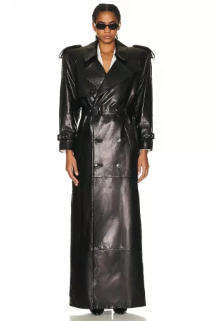 Leather Trench Coat