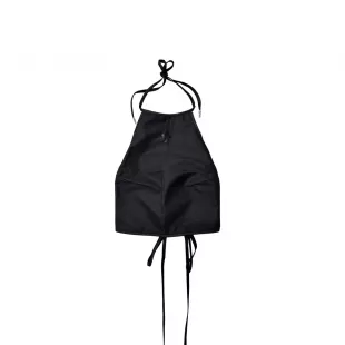 Cross Leather Patch Nylon Tank Top