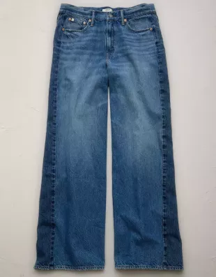 AE77 Premium Super Wide Side Stripe Jean