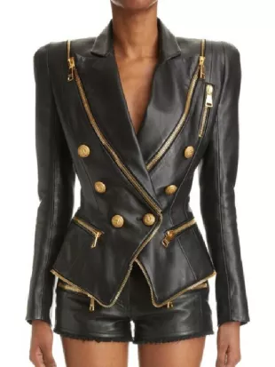 Real Housewives Of SLC Whitney Rose Black Leather Jacket