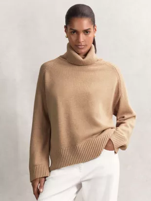 Wool-Cashmere Roll-Neck Jumper