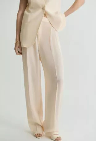 Straight Fit Suit Trousers