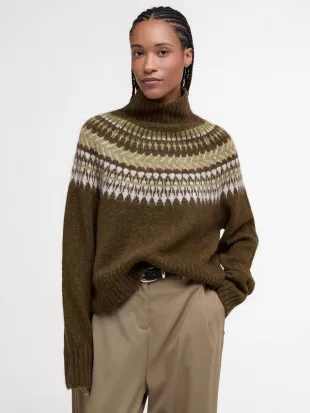Lorrie Fair Isle Roll-Neck Jumper
