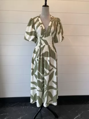 muse by marchesa hydrangea a-line sweetheart neckline linen blend dress Agatha