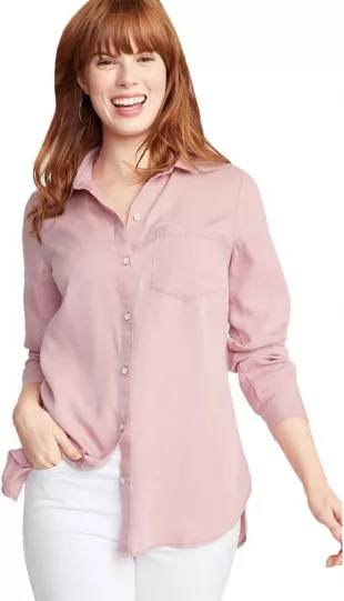 Women's Long Sleeve Shirt Model