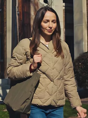 Ripple 2025 Vanessa Smythe Diamond Quilted Brown Jacket