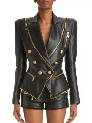 RHOSLC Whitney Rose Black Leather Jacket