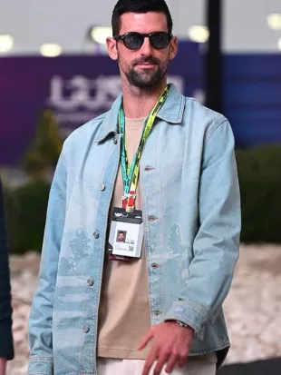 Novak Djokovic Formula 1 Qatar Denim Jacket
