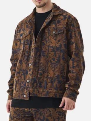 Tulsa King S03 Tyson Mitchell Velour Print Jacket