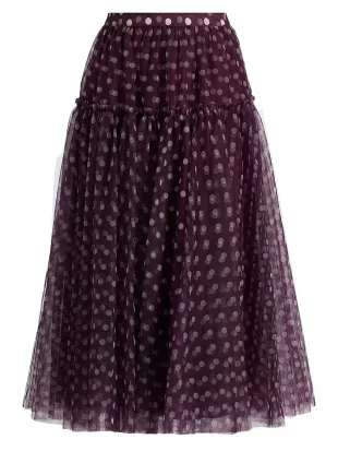 Camille Polka Dot Selly Skirt