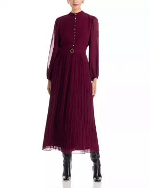 The Adira Belted Long Sleeve Dress