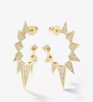 Gabriella's Big Sista Pavé Hoops