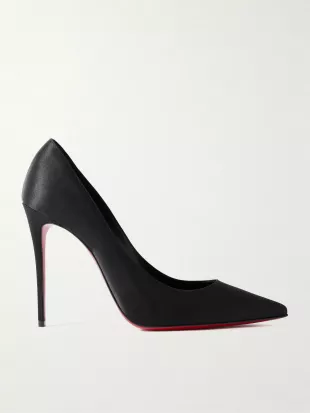 Classic Kate 100 Satin-Crepe Pumps
