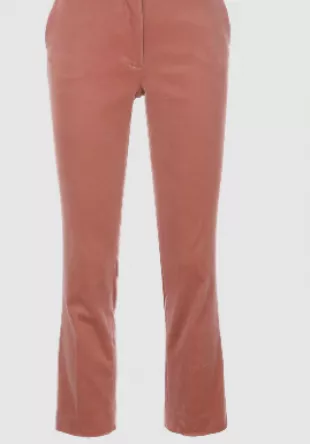 Cropped Perfect Velvet Trousers