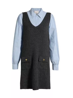 Vivianne Mixed Media Minidress