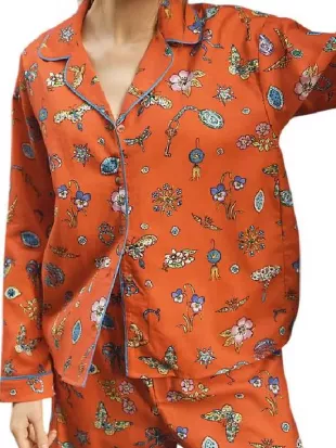 SNL S51 Jane Wickline Printed Blouse