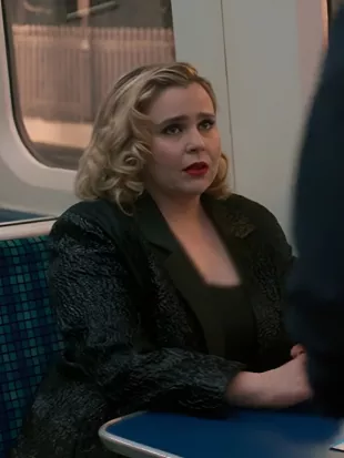 Twelve Dates ‘Til Christmas Mae Whitman Black Blazer