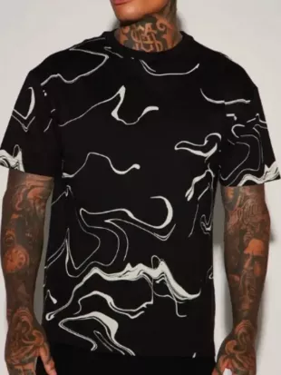 The Voice S28 Ralph Edwards Marble Print T-Shirt