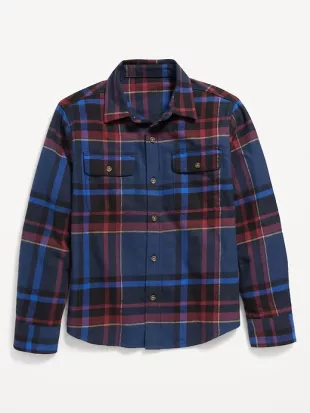 Soft-Brushed Flannel Pocket Shirt for Boys