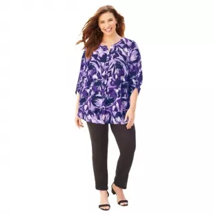 Women's Plus Size Breezeway Georgette Blouse