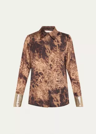 Chrystal Leopard Shirt