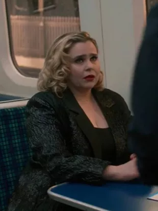 Twelve Dates ‘Til Christmas Mae Whitman Black Blazer