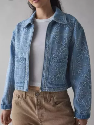 Heartland S19 Baye McPherson Floral Embroidered Denim Jacket