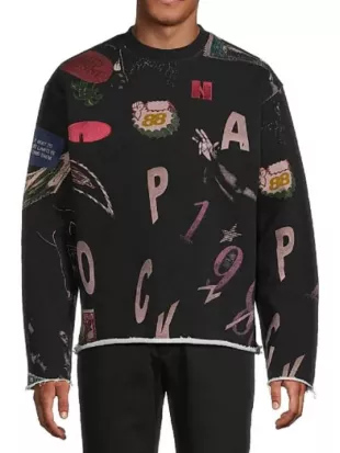 Bel-Air S04 Jabari Banks Printed Crewneck Sweatshirt