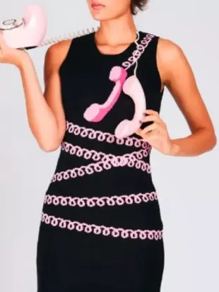 I Love LA Lauren Holt Telephone Dress