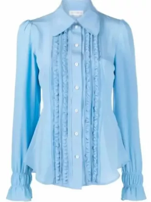 The Today Show Savannah Guthrie Ruffle Front Shirt
