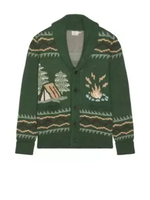 The Neighborhood S08 Max Greenfield Printed Cardigan