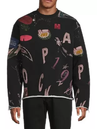 Bel-Air S04 Jabari Banks Printed Sweatshirt