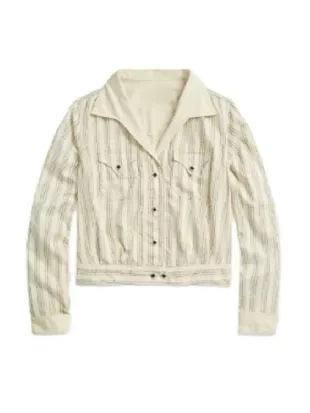 Heartland S19 Katie Fleming Morris White Striped Jacket