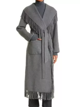 Beyond The Gates 2025 Ashley Morgan Fringe Robe Coat