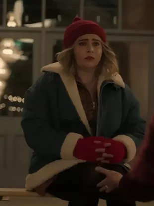 The Twelve Dates ‘Til Christmas S01 Mae Whitman Denim Jacket