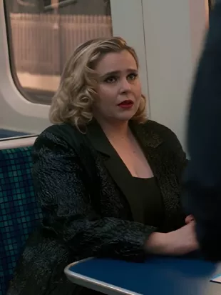 Twelve Dates ‘Til Christmas S01 Mae Whitman Black Blazer