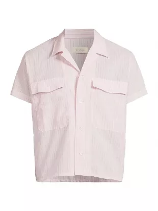 Pinstripe Flap Pocket Shirt