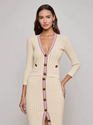 Irvin Pointelle Cardigan