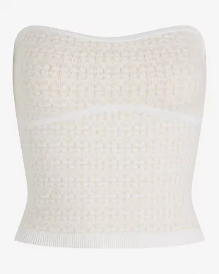 Textured Pattern Tube Top