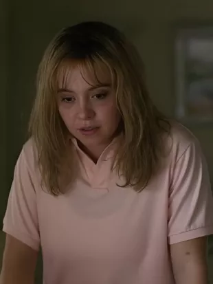 CHRISTY Sydney Sweeney Pink Polo Shirt