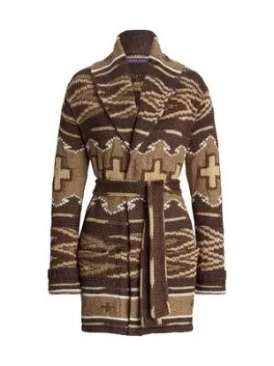 Silk Linen Shawl Collar Cardigan