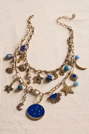 Maxamillion Charm Necklace Flower Power