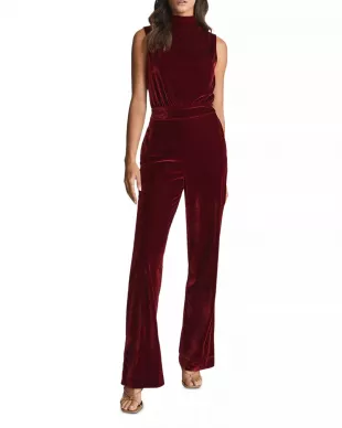 Diane Velvet Open Back Jumpsuit