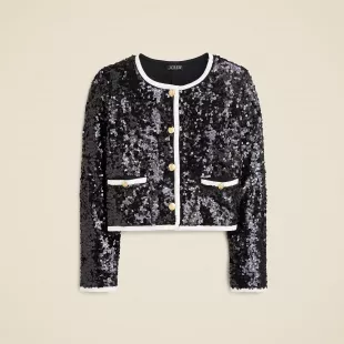 Mariner jersey lady jacket with sequins