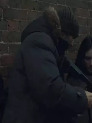 Shelter 2026 Jason Statham Grey Parka Coat