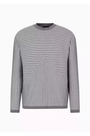 Plated Wide Rib Cotton Modal Blend Jumper