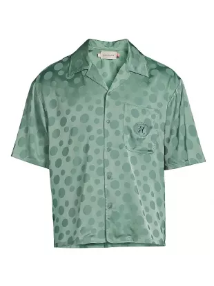 Polka Dot Shirt Green