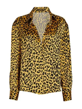 Alls Fair 2025 Emerald Greene Animal Printed Blouse