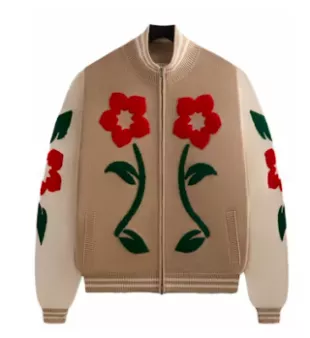Floral Crest Wyona Full Zip Sweater