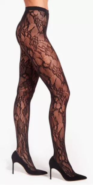Lace Cutout Tights